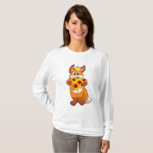 Fox met Pizza T-shirt (Voorkant volledig)