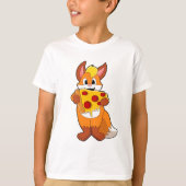 Fox met Pizza T-shirt (Voorkant)