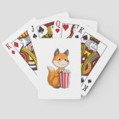 Fox met Popcorn Pokerkaarten (Achterkant)