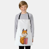 Fox met Popcorn Schort (Gedragen)