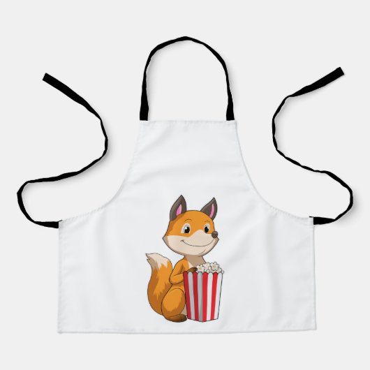 Fox met Popcorn Schort (Voorkant)