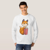 Fox met Popcorn T-shirt (Voorkant volledig)
