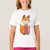 Fox met Popcorn T-shirt (Voorkant)