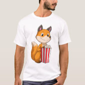 Fox met Popcorn T-shirt (Voorkant)