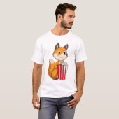 Fox met Popcorn T-shirt (Voorkant volledig)