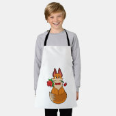 Fox met Roos ventilator Schort (Gedragen)