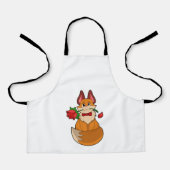 Fox met Roos ventilator Schort (Voorkant)