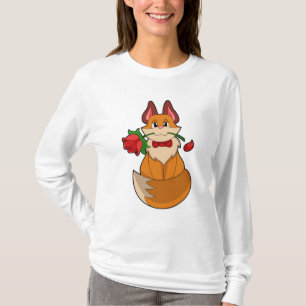 Fox met Roos ventilator T-shirt