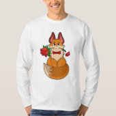 Fox met Roos ventilator T-shirt (Voorkant)