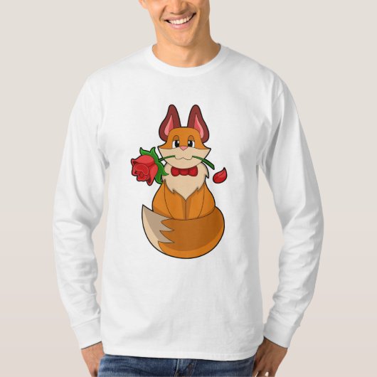 Fox met Roos ventilator T-shirt (Voorkant)