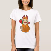 Fox met Roos ventilator T-shirt (Voorkant)