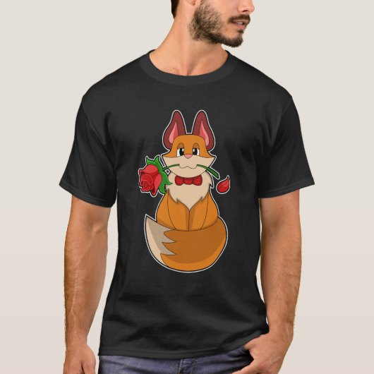 Fox met Roos ventilator T-shirt (Voorkant)