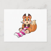 Fox met Scarf Briefkaart (Voorkant)