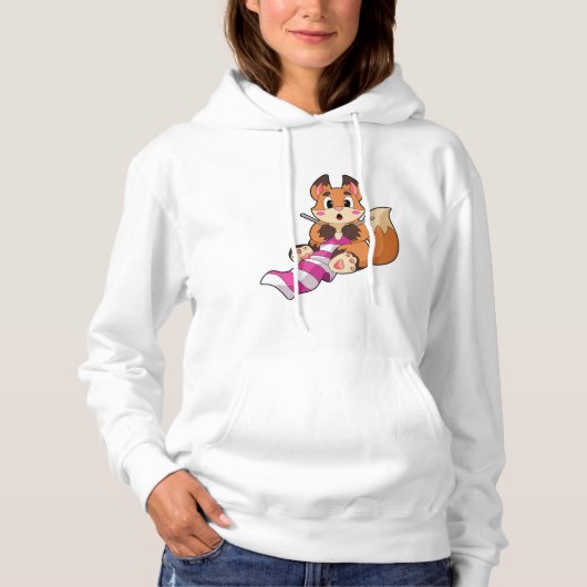 Fox met Scarf Hoodie (Voorkant)