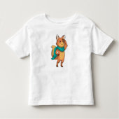 Fox met Scarf Kinder Shirts (Voorkant)