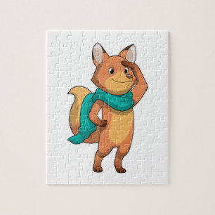 Fox met Scarf Legpuzzel