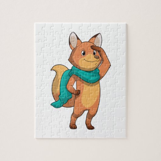 Fox met Scarf Legpuzzel (Verticaal)