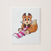 Fox met Scarf Legpuzzel (Verticaal)
