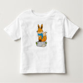 Fox met Scarf op Rock Kinder Shirts (Voorkant)