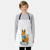 Fox met Scarf op Rock Schort (Gedragen)