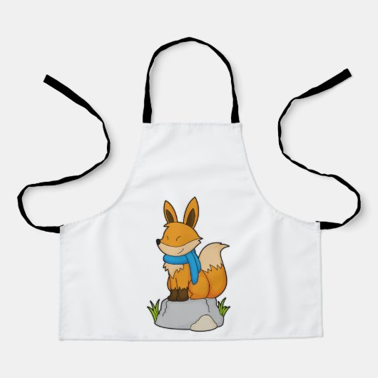 Fox met Scarf op Rock Schort (Voorkant)
