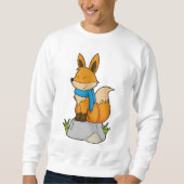 Fox met Scarf op Rock Trui (Voorkant)