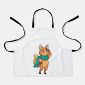 Fox met Scarf Schort (Voorkant)