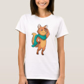 Fox met Scarf T-shirt (Voorkant)