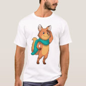 Fox met Scarf T-shirt (Voorkant)