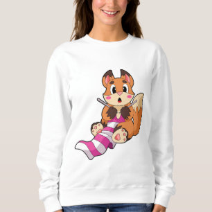 Fox met Scarf Trui