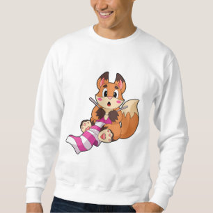 Fox met Scarf Trui