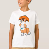 Fox met Umbrella T-shirt (Voorkant)