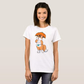 Fox met Umbrella T-shirt (Voorkant volledig)
