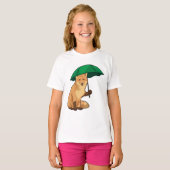 Fox met Umbrella T-shirt (Voorkant volledig)