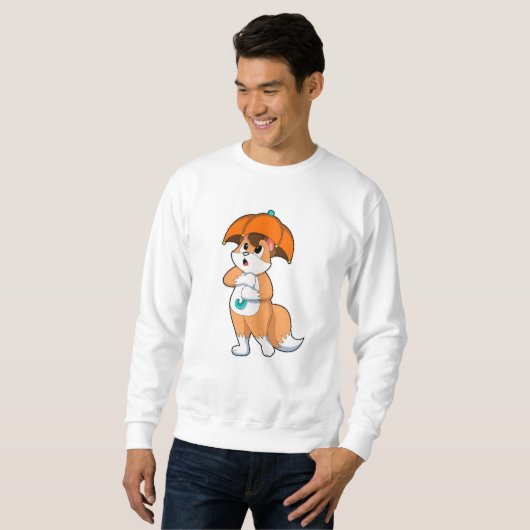 Fox met Umbrella Trui (Voorkant volledig)