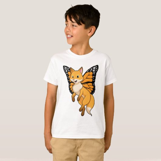 Fox met Wing T-shirt (Voorkant volledig)