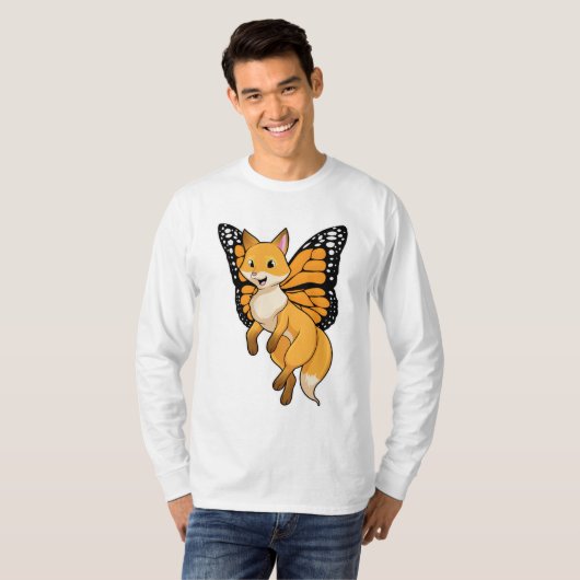 Fox met Wing T-shirt (Voorkant volledig)