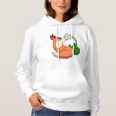 Fox met witte ventilator hoodie (Voorkant)