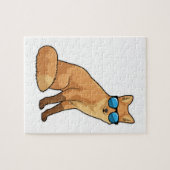 Fox met zonnebril legpuzzel (Horizontaal)