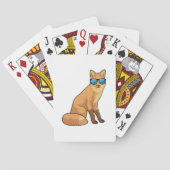 Fox met zonnebril pokerkaarten (Achterkant)