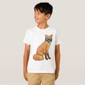Fox met zonnebril t-shirt (Voorkant volledig)