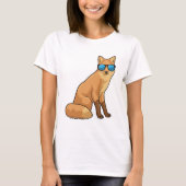 Fox met zonnebril t-shirt (Voorkant)