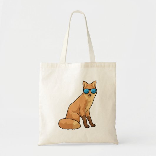 Fox met zonnebril tote bag (Voorkant)