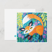 Fox Mini Art Print van Lainey Kaart (Voorkant / Achterkant)