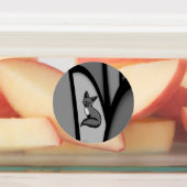 Fox Modern Art Design in Zilver Labels (Aangebracht)