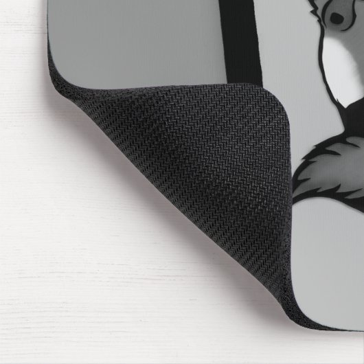 Fox Modern Art Design in Zilver Muismat (Hoek)