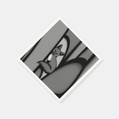 Fox Modern Art Design in Zilver Servet (Hoek)