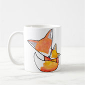 Fox Moederkind Cute Woodland Art Mok van MiKa (Links)