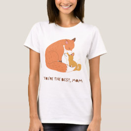 Fox Mom & Cub - Wild Tenderness Art T-shirt