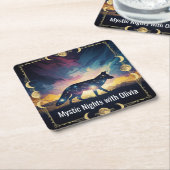 Fox Moon Onderzetter - Mystic Nights (Schuin)